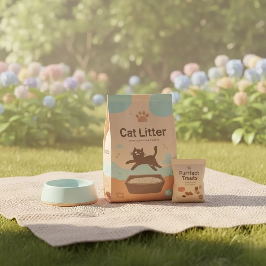 Pregnant woman safely cleaning cat litter box